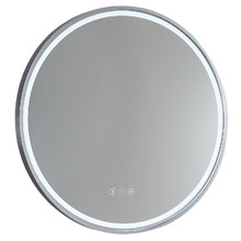 Sphere 81cm Aluminium LED Mirror with Demister & Bluetooth